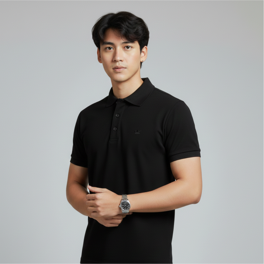 Polo Shirt Hexo Black