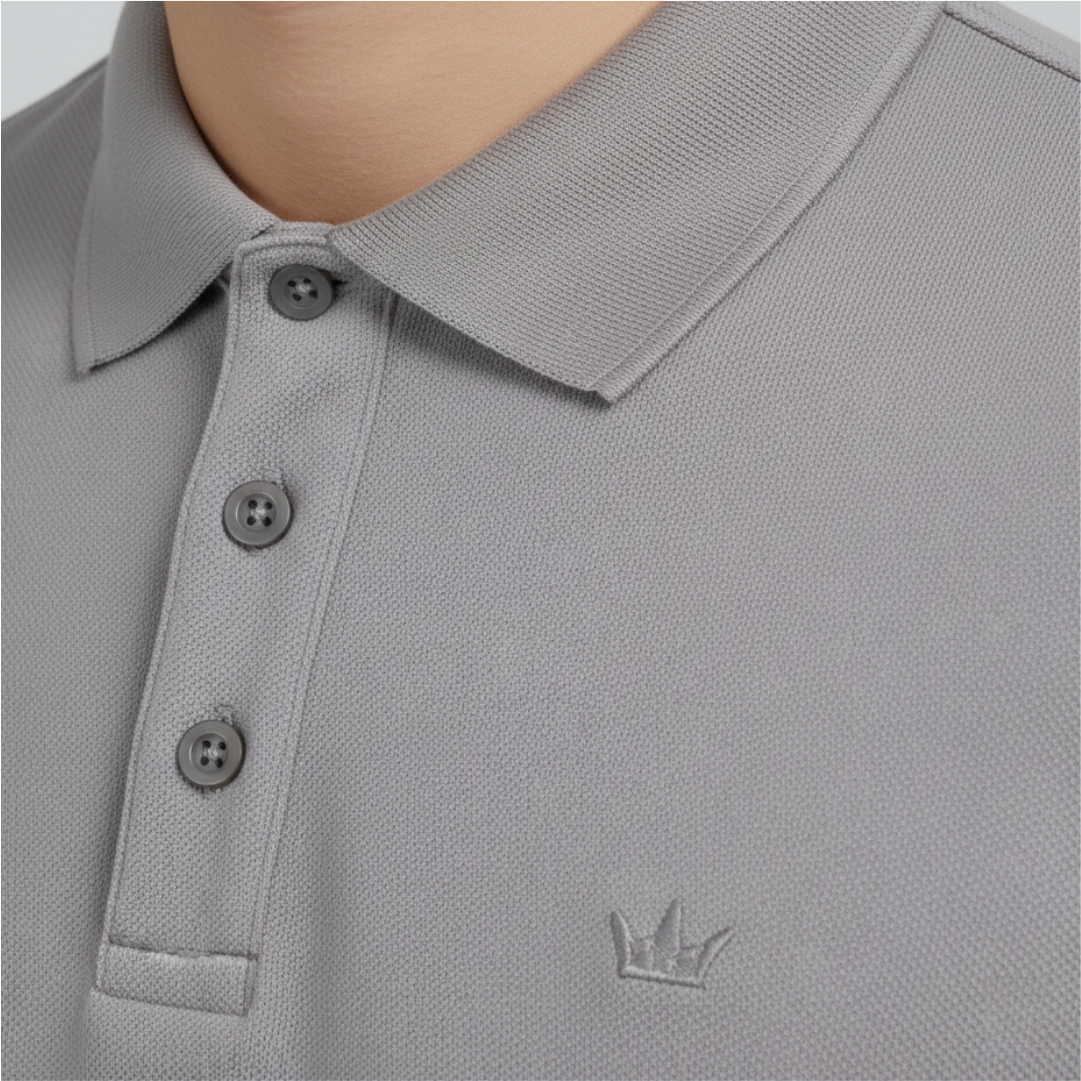 Polo Shirt Hexo Light Gray