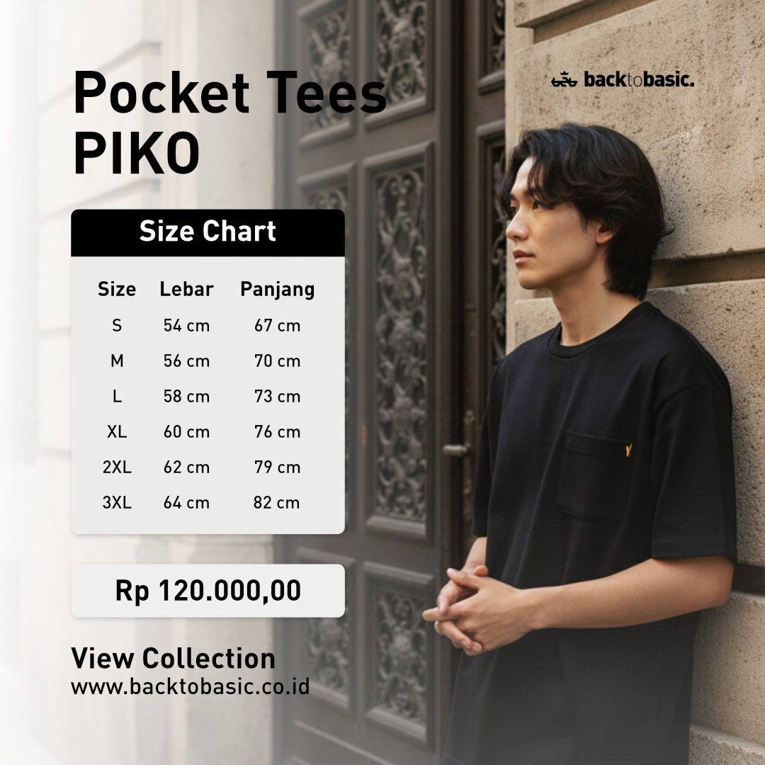 Relaxed Fit Pocket PIKO Black